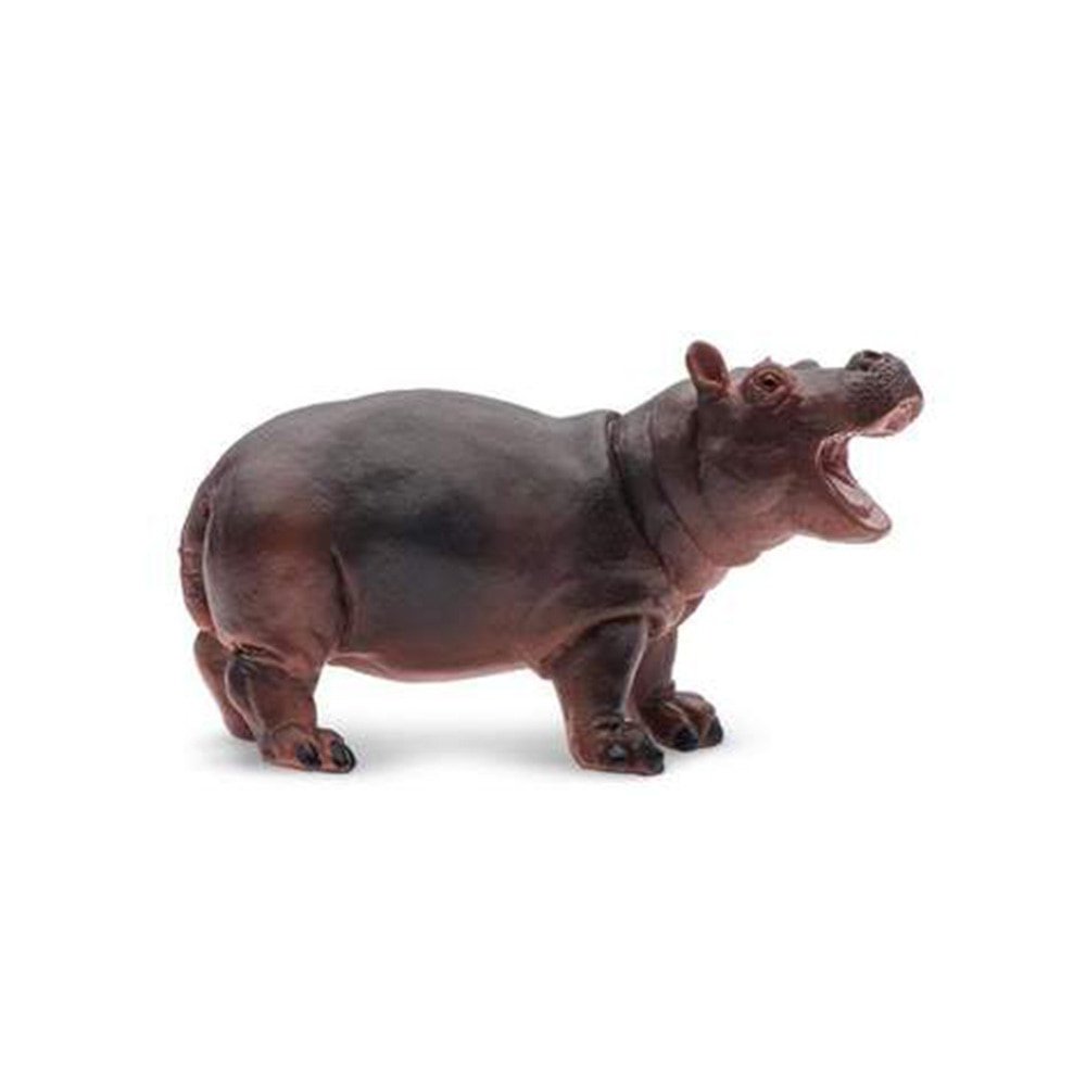 Safari, Toys & Figurines, Gifts, Kids, Resin Animal, Hippopotamus Baby, 3"x1.5", 142731